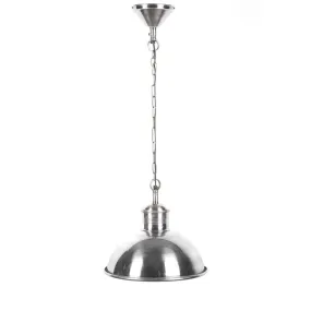 Boston Dome Hanging Lamp Silver
