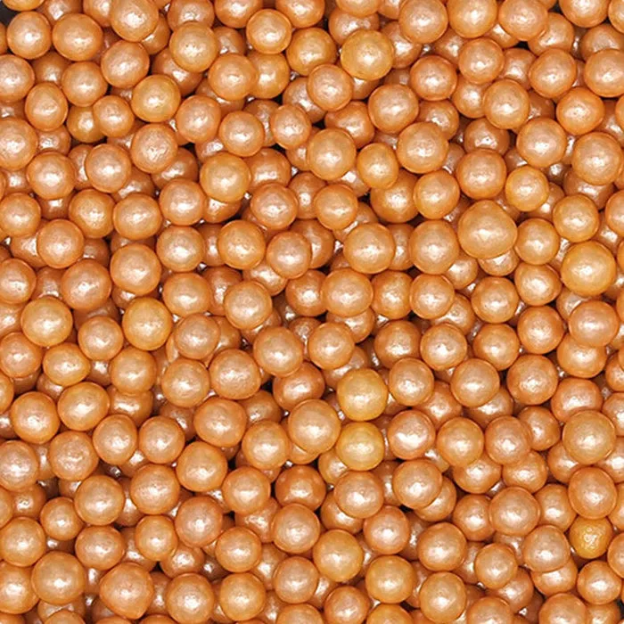 Bulk Pack 4mm Shimmer Pearls - Gltuen Free Vegan Sprinkles for Cakes