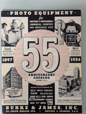 BURKE & JAMES 1954 Catalog - 96 Pages Some Great Vintage Content and Price History