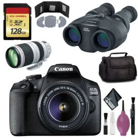 Canon 10x30 IS II Image Stabilized Binocular - EOS 2000D Black   EF-S 18-55mm f/3.5-5.6 III Lens