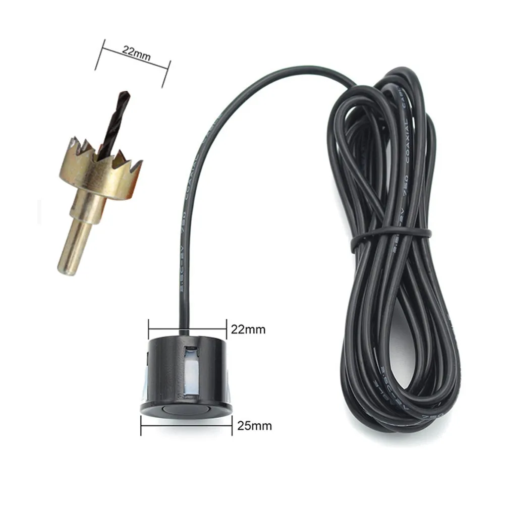 Car Parking Sensor 4 Sensors Probe 22mm with Buzzer Reversing