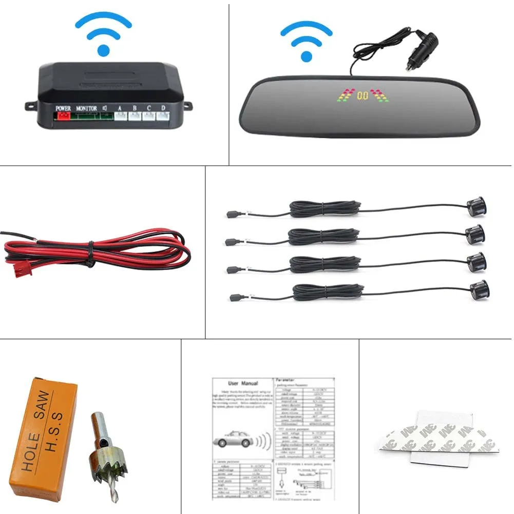 Car Reversing Parking Camera Wireless Parking Sensor Car Rear