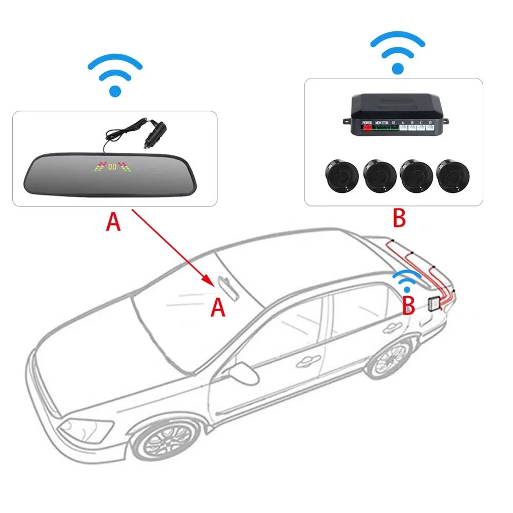 Car Reversing Parking Camera Wireless Parking Sensor Car Rear