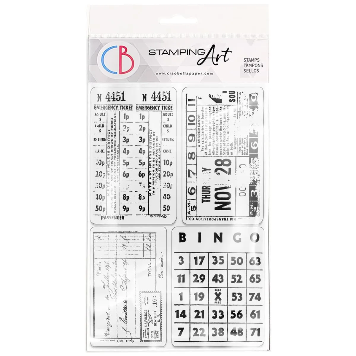 Ciao Bella Clear Stamp Set 4"x6" Home for the Holidays