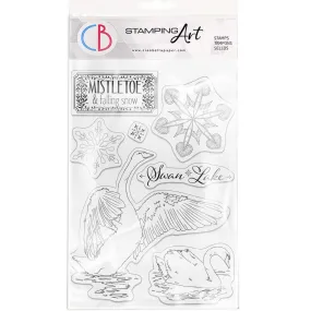 Ciao Bella Clear Stamp Set 6"x8" Swan Lake