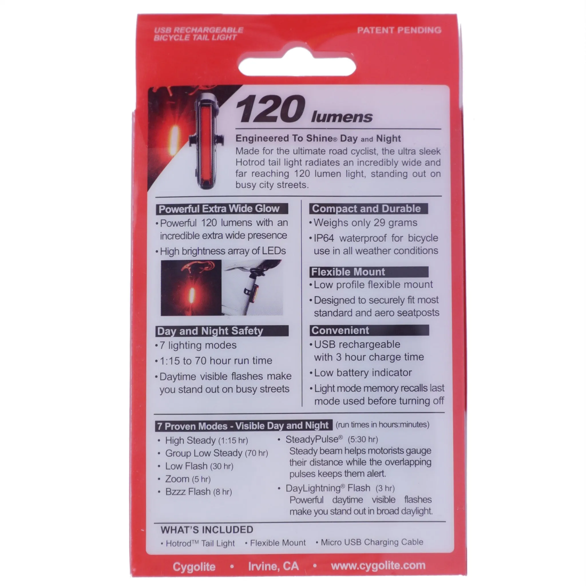 Cygolite Hotrod 120 Tail Light