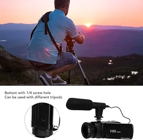 Digital Zoom Vlogging Camera with 2.4 Inch Flip Screen