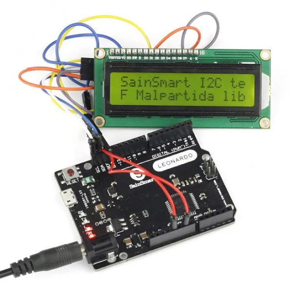 [Discontinued] Sainsmart Leonardo R3 ATMEGA32U4   IIC LCD 1602 Screen Kit For Arduino