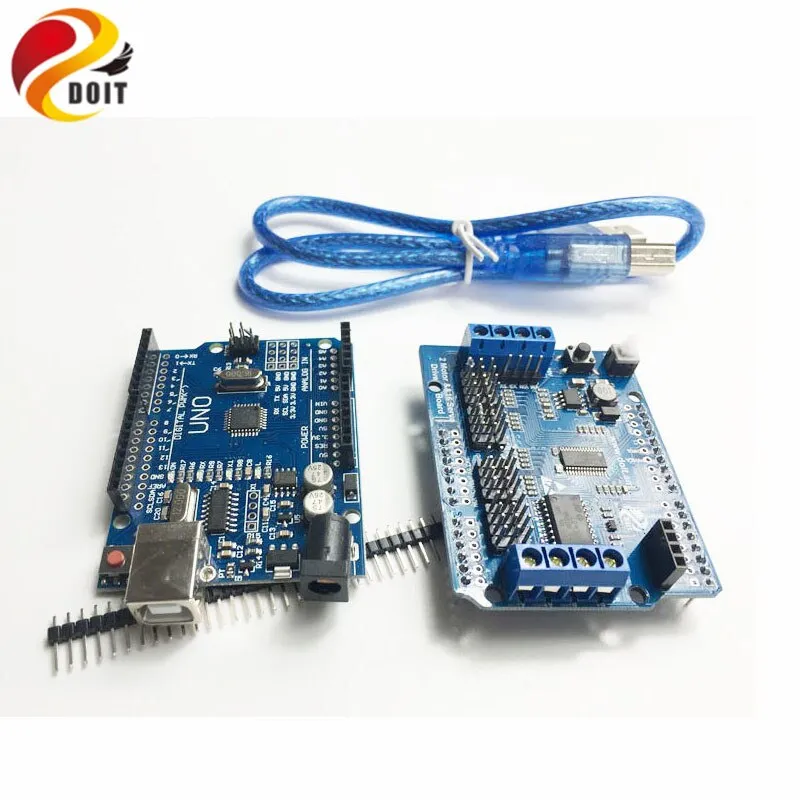 DOIT WiFi/Blutooth Robotic Controller Kit Servo Motor Driver Board DT-06 Serial WiFi HC-06 Bluetooth Module for Arduino