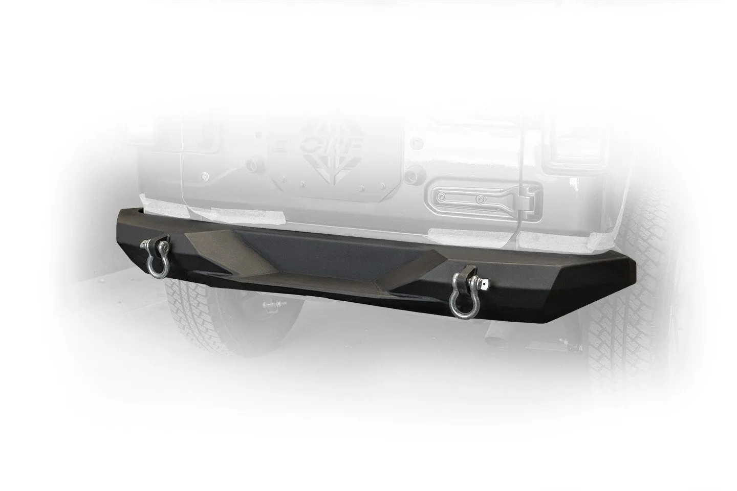 DV8 Off Road Rear Bumper Jeep Wrangler JL (2018-2021) with Swing Away Tire Carrier - RBJL-08