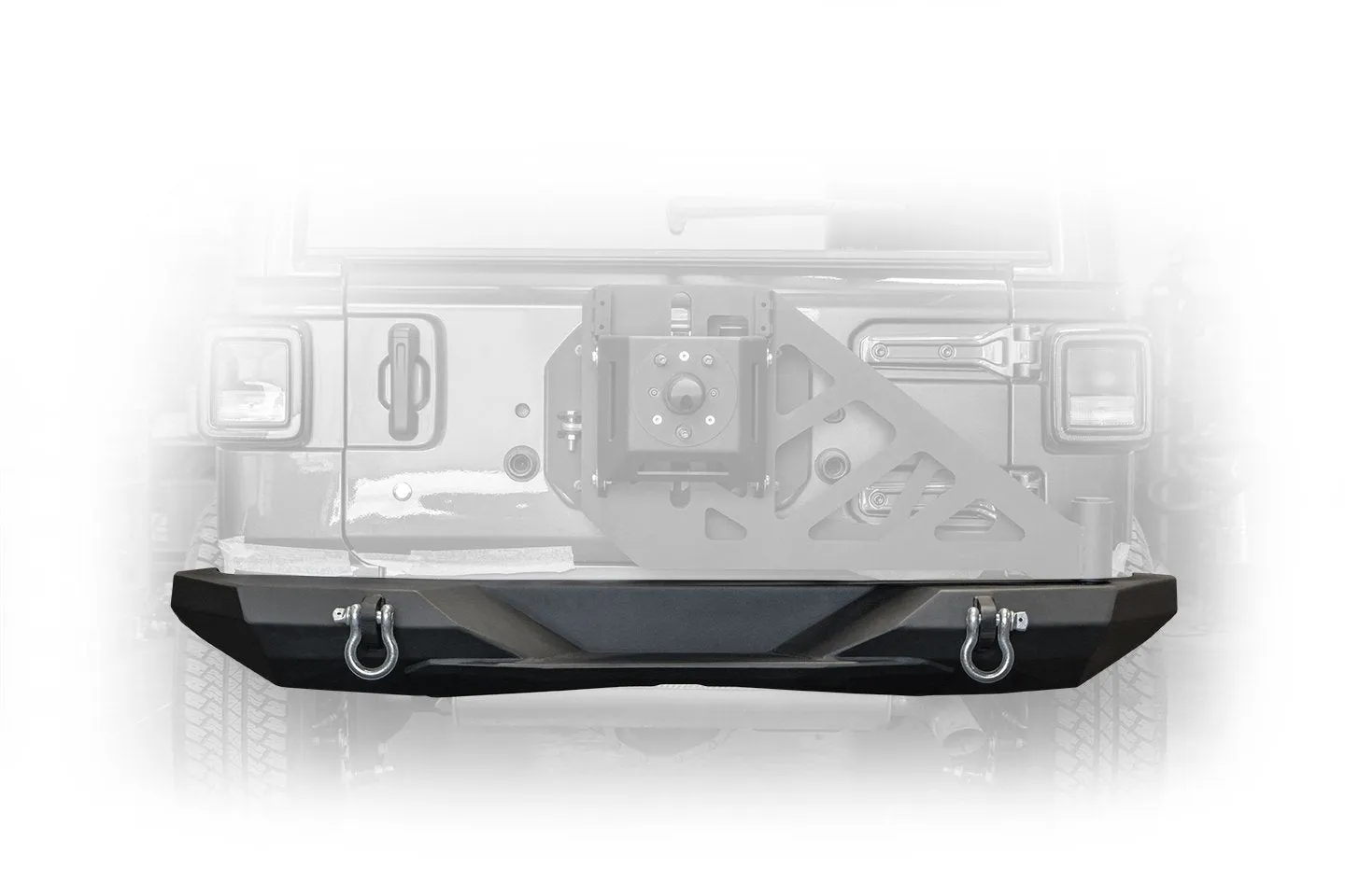DV8 Off Road Rear Bumper Jeep Wrangler JL (2018-2021) with Swing Away Tire Carrier - RBJL-08