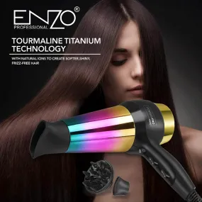 Enzo Ferrari Pro Rainbow Tourmaline Titanium Dryer