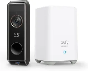 eufy Security Video Doorbell S330 (Battery-Powered) with Homebase, Dual Motion Detection, Package Detection, 2K HD, 16GB Local Storage