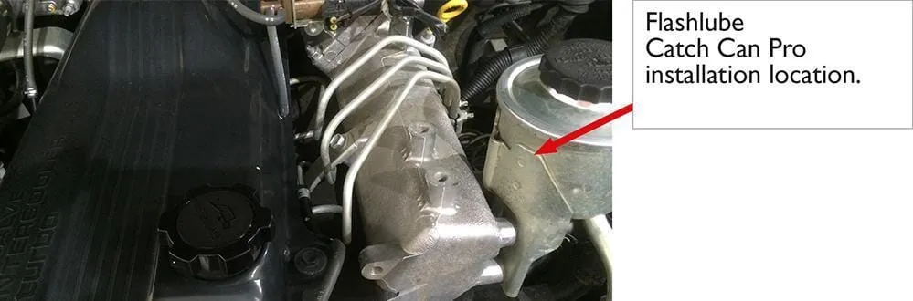 Flash Lube Catch Can Pro to suit Toyota Landcruiser HDJ100 01/1998 