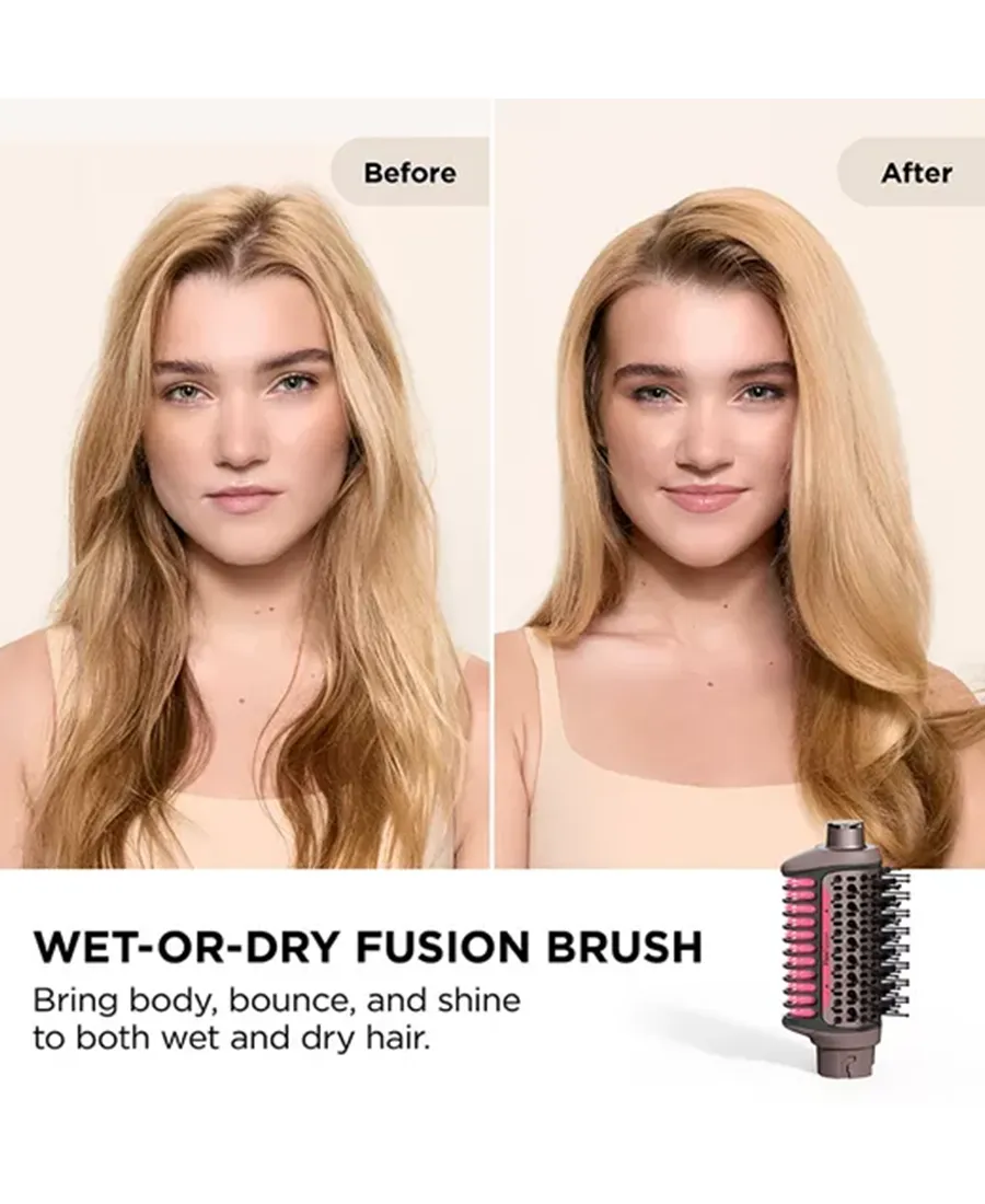 FlexFusion Straight 5-in-1 Air Styler & Dryer & Ceramic Straightener with Case | Cosmic Blush