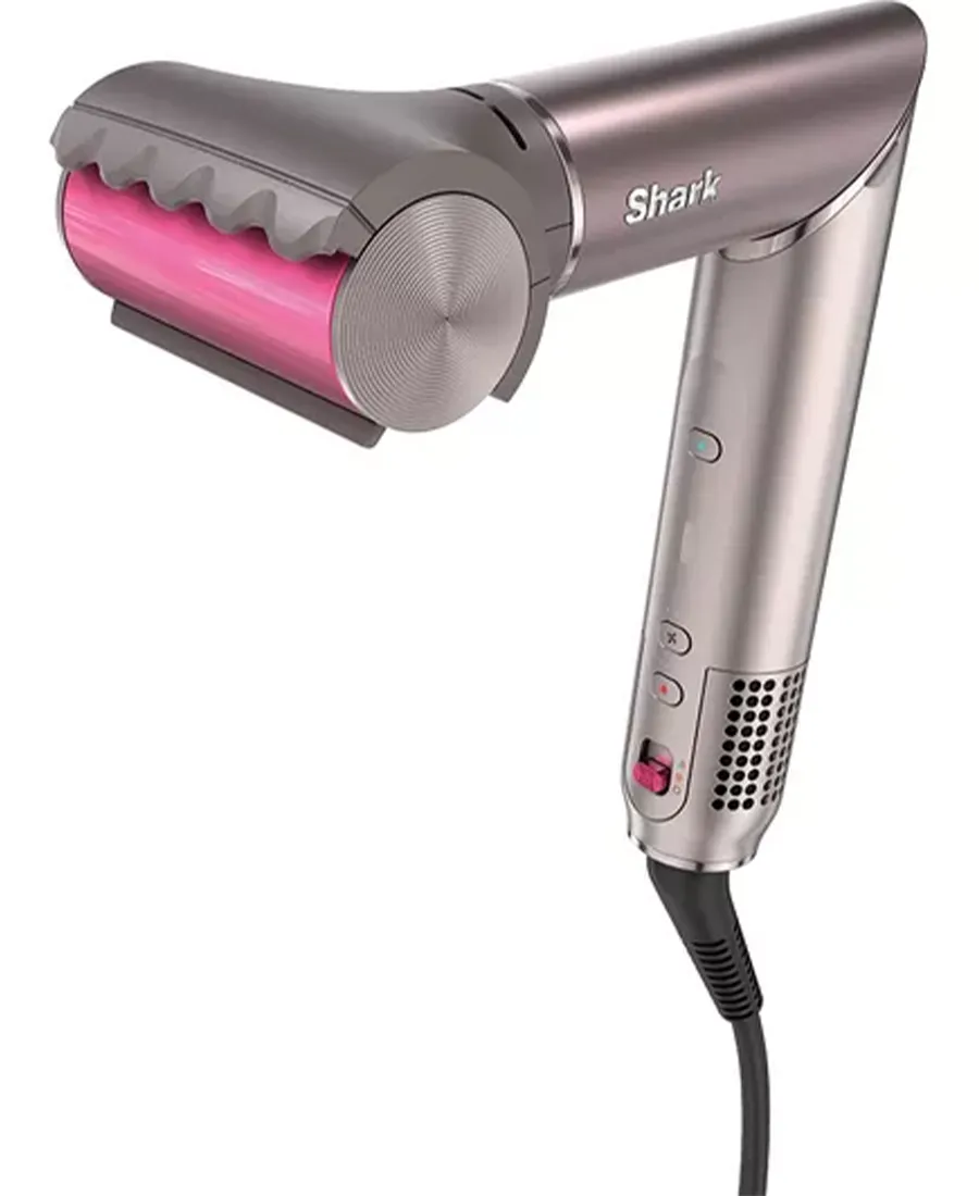 FlexFusion Straight 5-in-1 Air Styler & Dryer & Ceramic Straightener with Case | Cosmic Blush