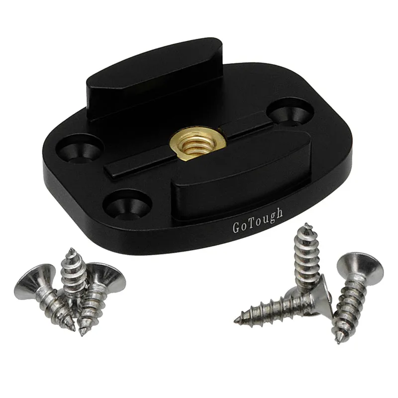 Fotodiox GoTough Grip Kit with Factor Radius Pico Light - Metal Camera Lighting Bracket Compatible with GoPro Hero Cameras and Adapter Mounts
