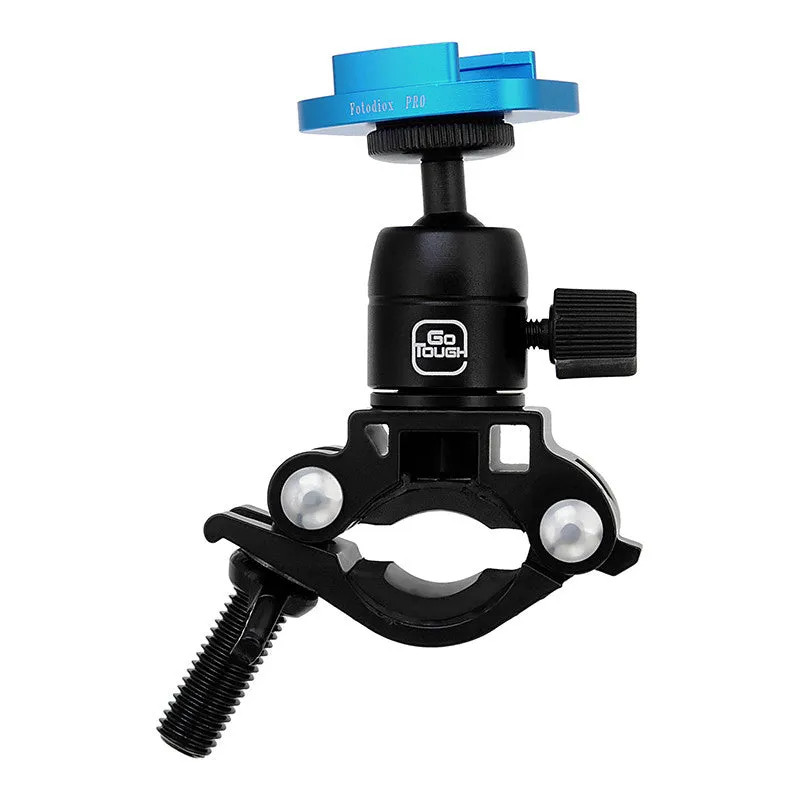 Fotodiox Pro GoTough Talon Handlebar / Seatpost QR Mount - Aluminum Bicycle Pipe Clamp Mount for GoPro HERO Mounting Buckle System