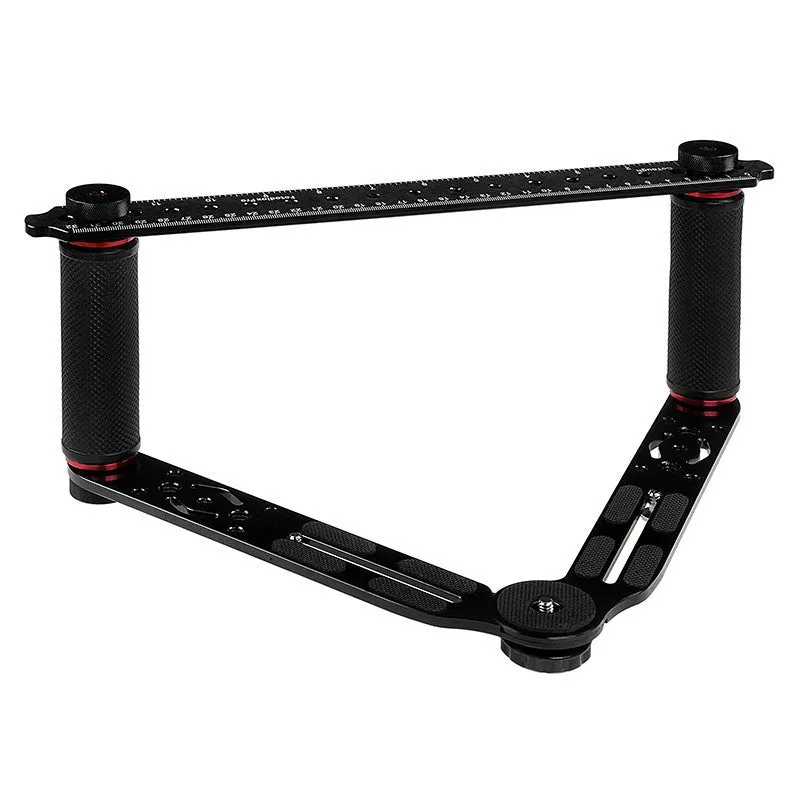 Fotodiox Pro GoTough Wedge with Tripod Adapter II - Aluminum Camera Diving Tray & Camcorder Sports Action Stabilizing Grip System for GoPro HERO 2-Prong Mounting System