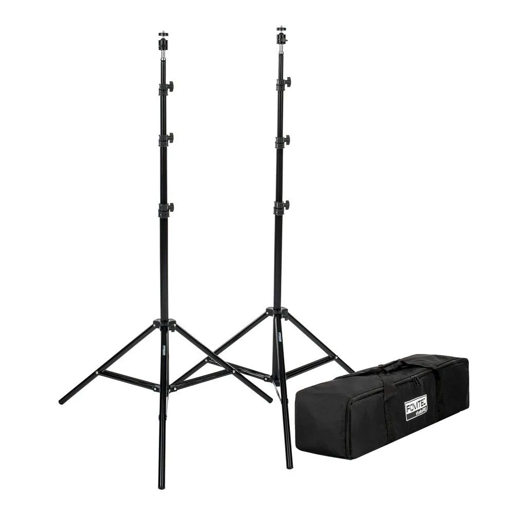 Fovitec - 2x 2.3 Metre VR Gaming Lighthouse Mount Stand Kit - HTC Vive and Oculus Rift Compatible