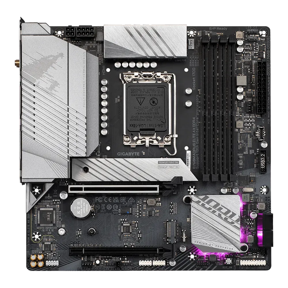 GIGABYTE B760M AORUS ELITE AX DDR4,LGA 1700 mATX Motherboard