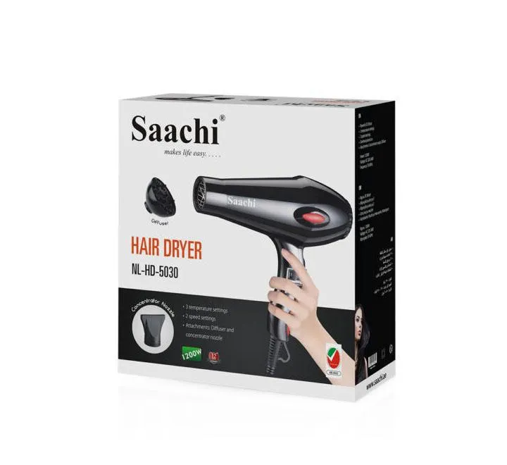 Hair Dryer With Diffuser And 3 Temperature Settings