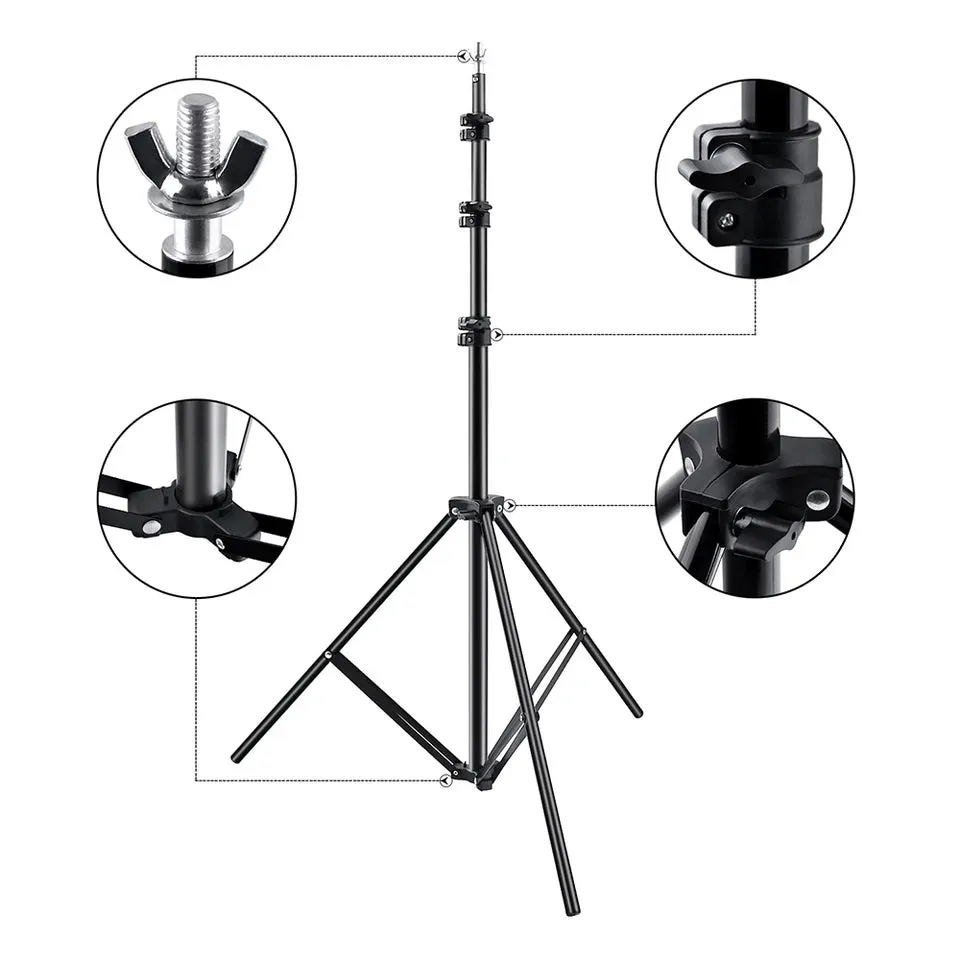 Heavy Duty Backdrop Support System 2.6m*3m for Photography Background Video Studio