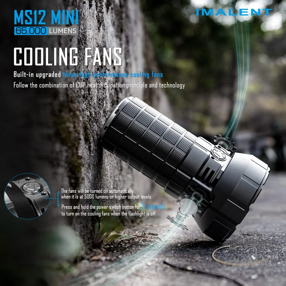 IMALENT MS12 Mini Rechargeable Flashlight 65000 Lumens