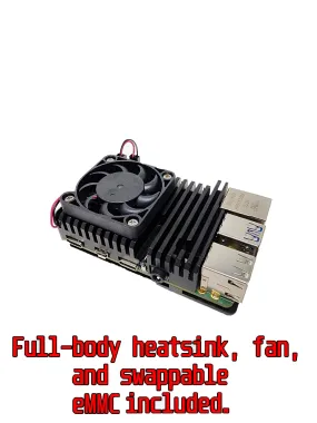 Indiedroid Nova   Full-Body Heatsink, Fan, eMMC