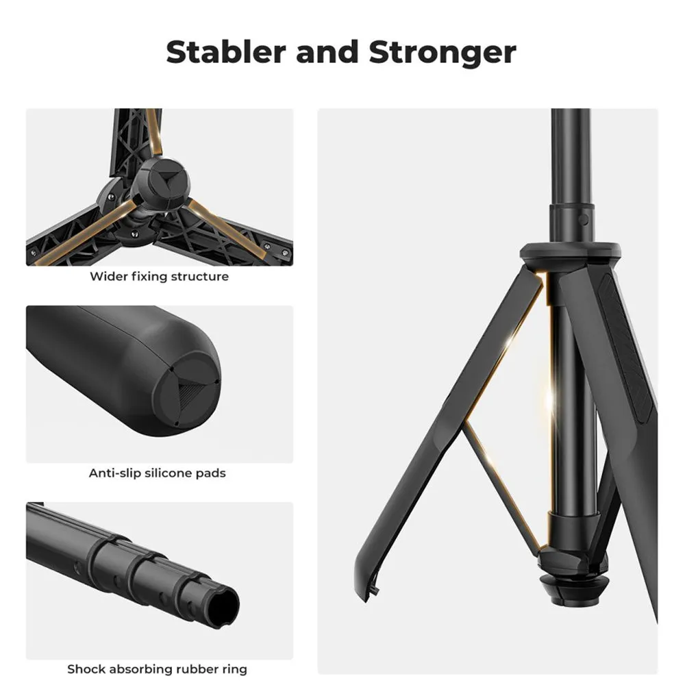 K&F Concept MS11 3 in 1   Remote 23.6" Selfie Stick   Desktop Tripod with 360 Degree Ball Head, 2kg Max Load Capacity, 1/4" Top Threads and 10m Wireless Control Distance