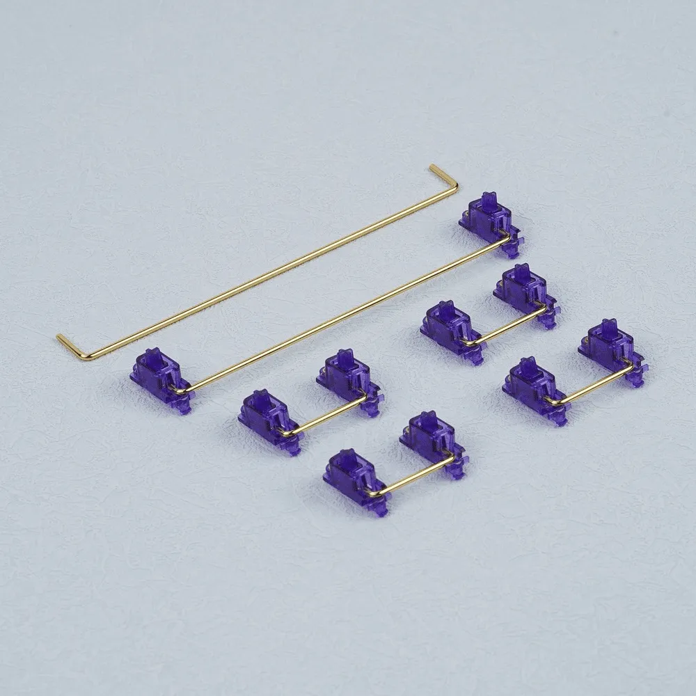 KBDfans Transparent Plate Mounted Screw-in Stabilizers