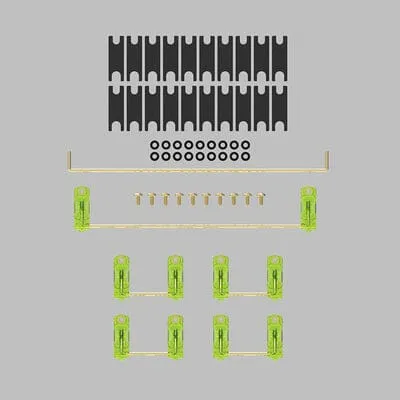KBDfans Transparent Plate Mounted Screw-in Stabilizers