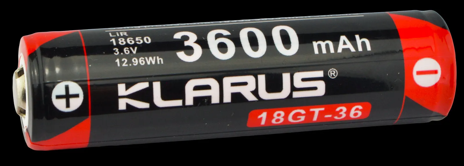 Klarus 18GT-36 18650 3600 mAh Li-ion Rechargeable Battery for LED Flashlights