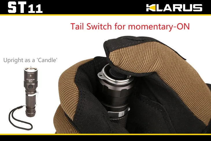 Klarus ST11 LED Flashlight with CREE XM-L2 U2 LED - 900 Lumens