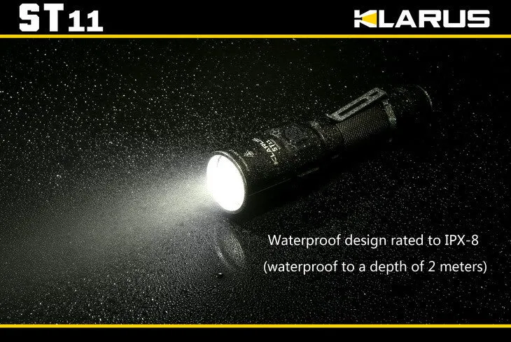 Klarus ST11 LED Flashlight with CREE XM-L2 U2 LED - 900 Lumens