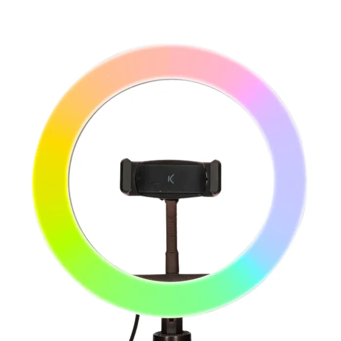 Ksix Studio LED Ring With Tripod For Smartphone - Black | 114613