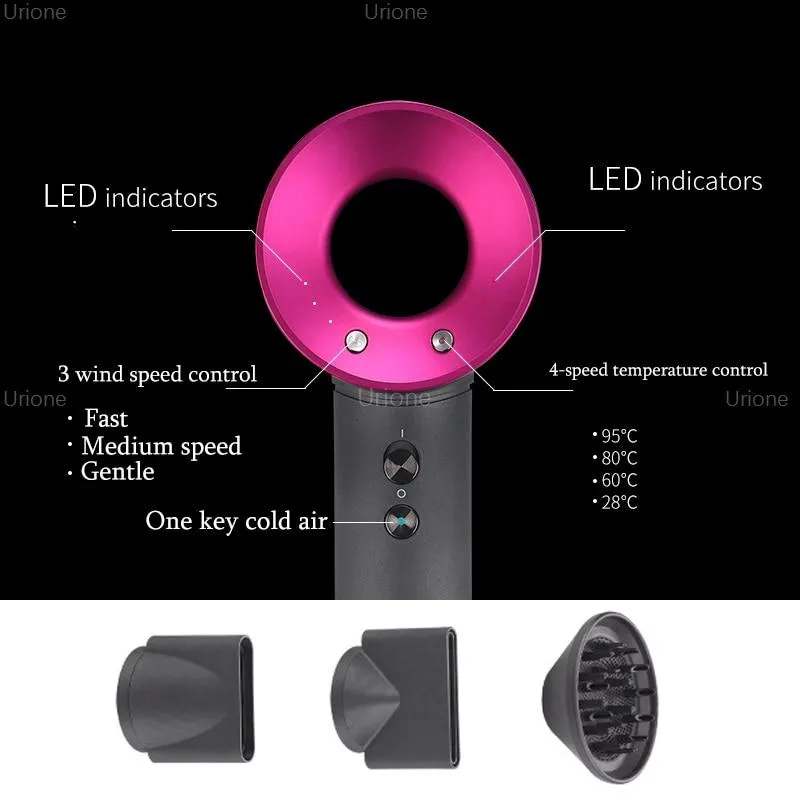 Leafless Hair Dryer Negative Ion hair care Professinal Quick Dry 220V Home Powerful Hairdryer Constant Anion Electric Hair Dryer
