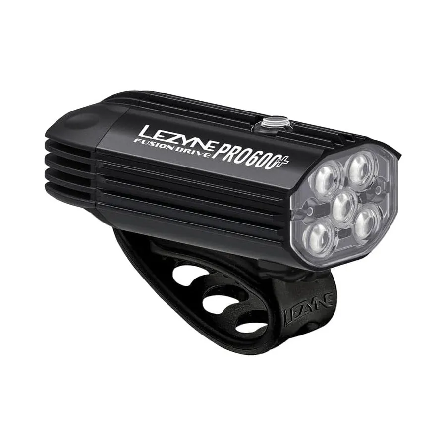 LEZYNE Fusion Drive Pro 600  and Strip Drive 300  Bicycle Light Set, Front and Rear Pair, 600/300 Lumen, USB-C Rechargeable