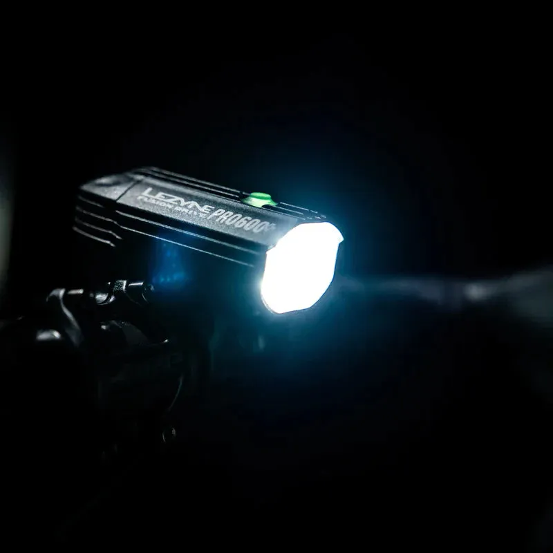 LEZYNE Fusion Drive Pro 600  and Strip Drive 300  Bicycle Light Set, Front and Rear Pair, 600/300 Lumen, USB-C Rechargeable