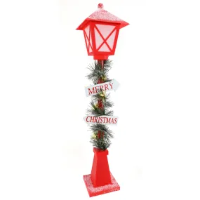 Light Up Merry Christmas Sign Lamppost (64cm)