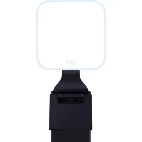 Logitech Litra Glow Video Light - Monitor Mount, Tripod Mount - Black