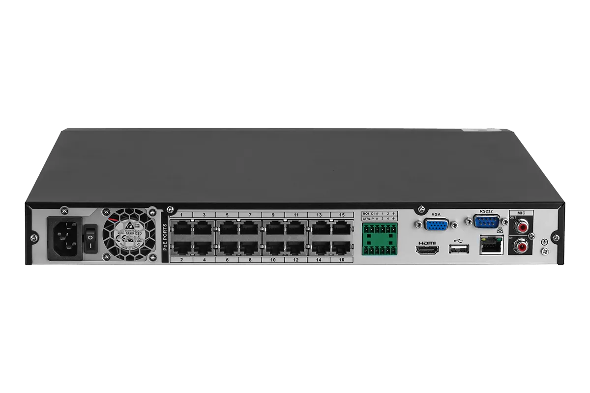 Lorex 4K 16-Channel 3TB Wired NVR System with 8 Dome Cameras
