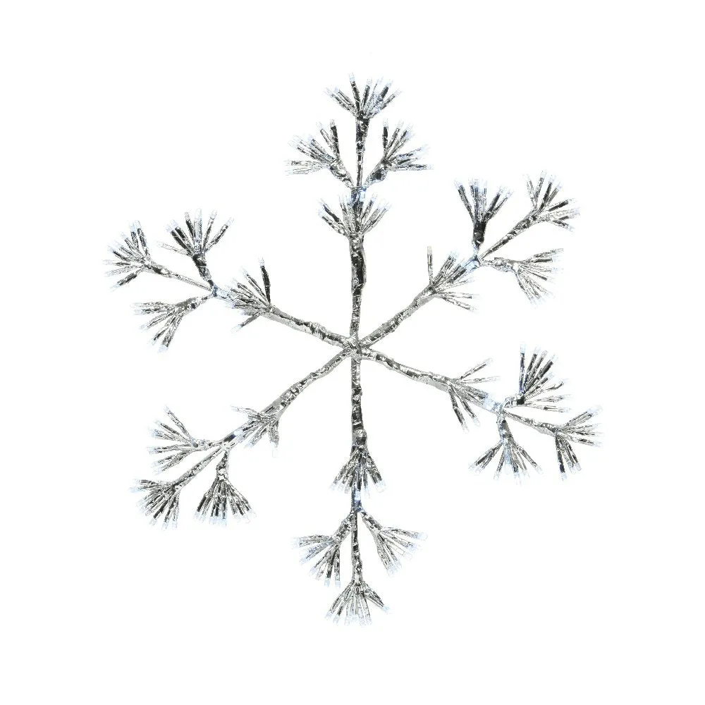 Lumineo 48cm 19 Warm White LED Flashing Snowflake Light