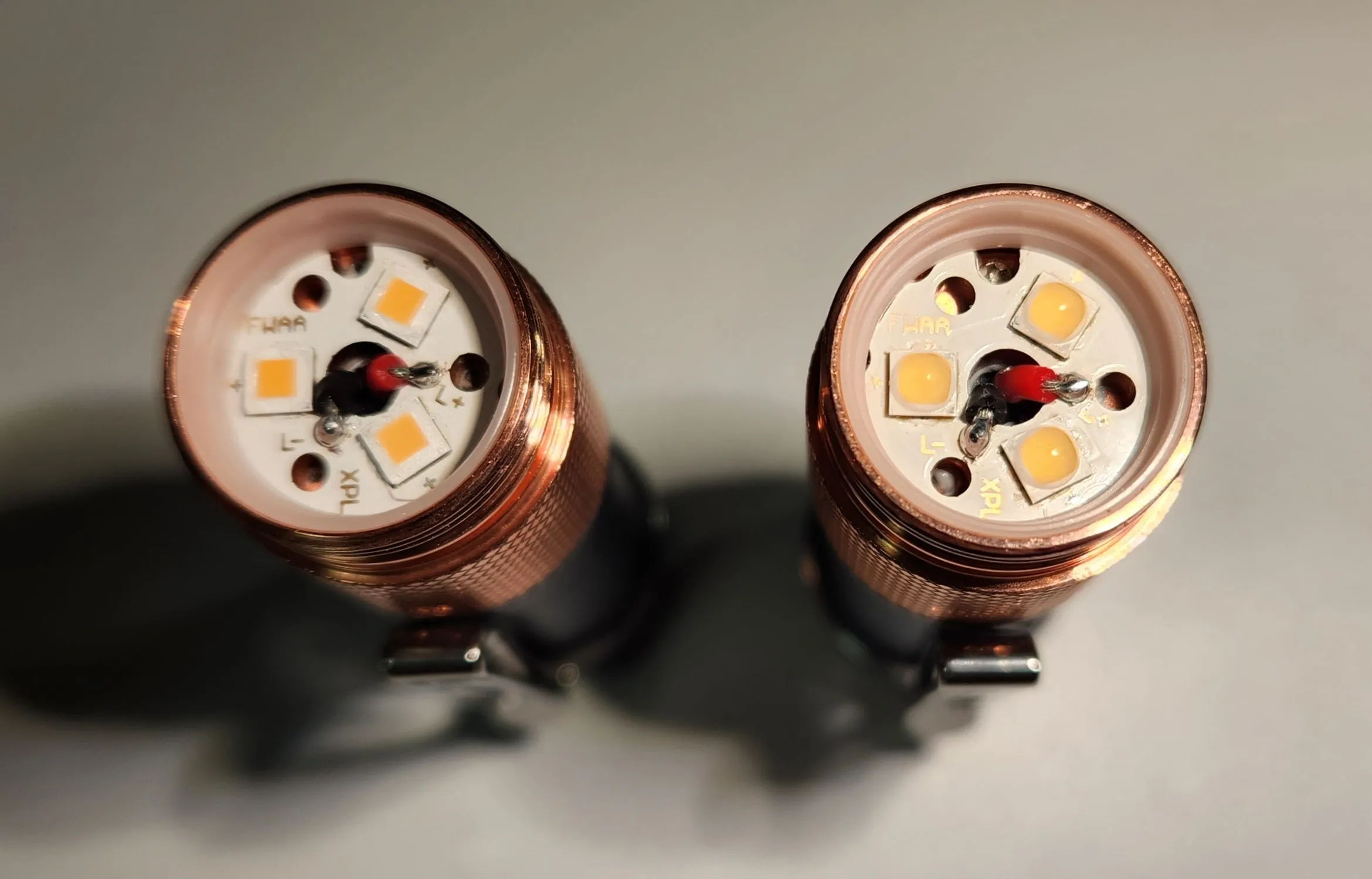Lumintop FWAA Aluminum   Copper Nichia 519a 14500 LED Flashlight