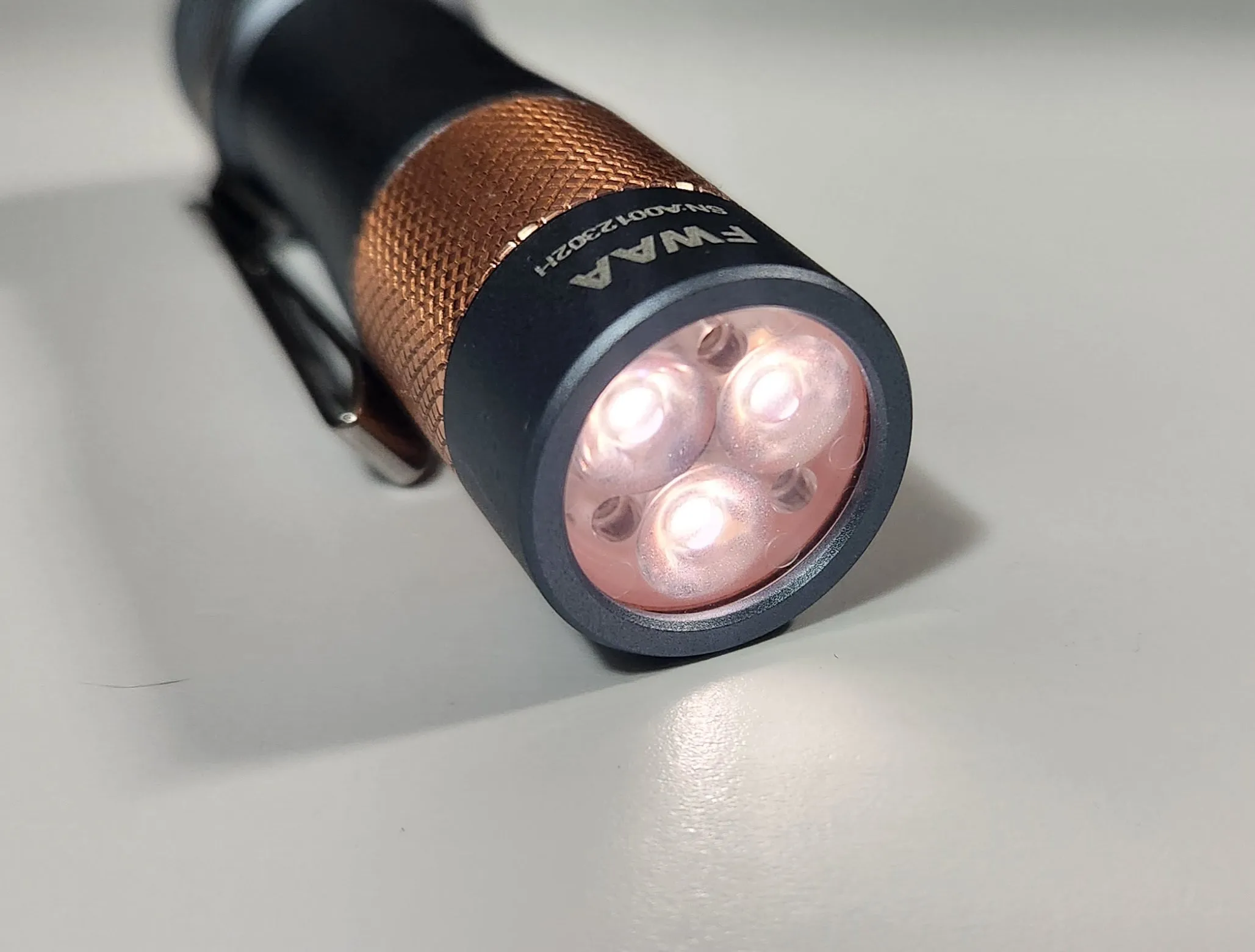 Lumintop FWAA Aluminum   Copper Nichia 519a 14500 LED Flashlight