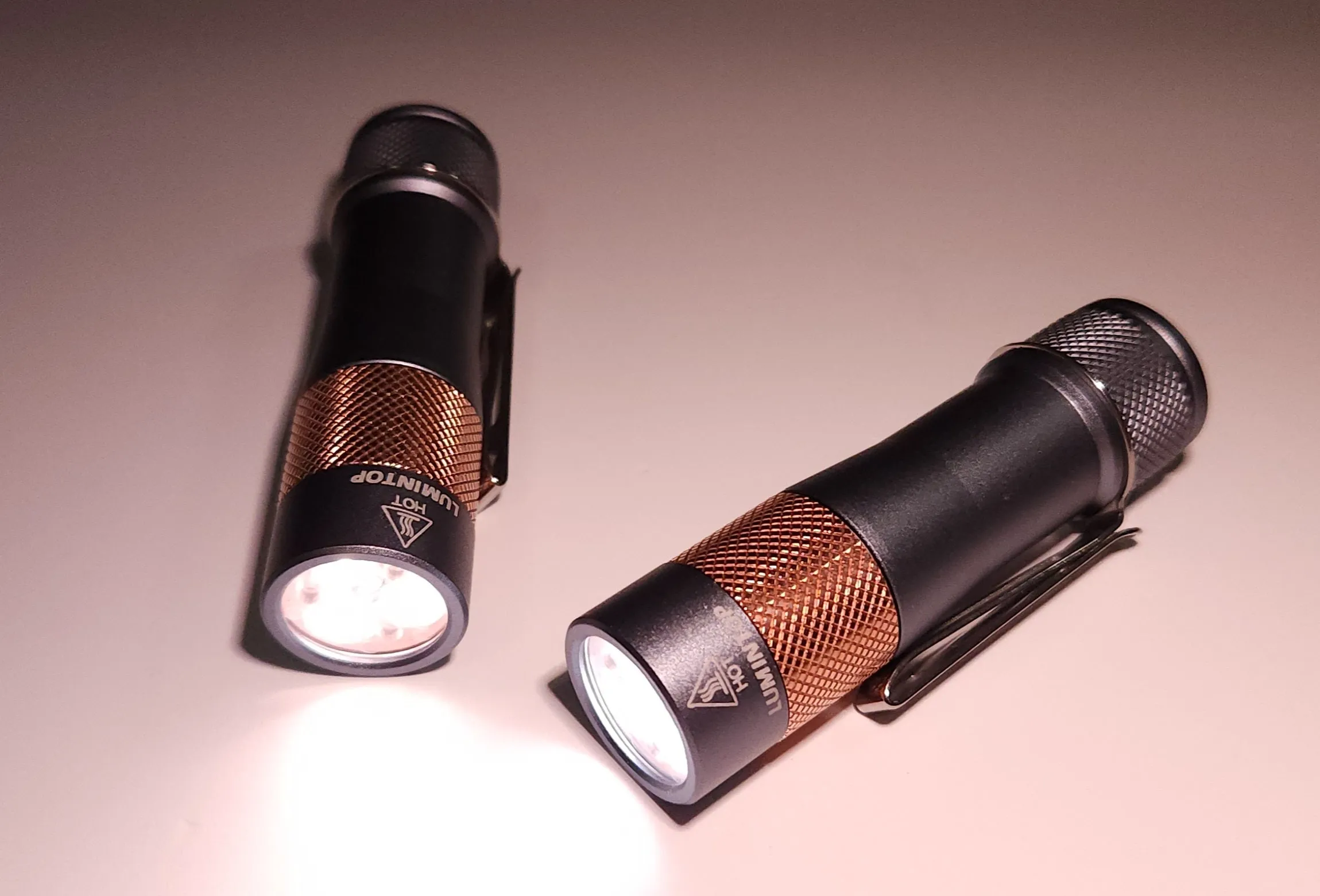 Lumintop FWAA Aluminum   Copper Nichia 519a 14500 LED Flashlight