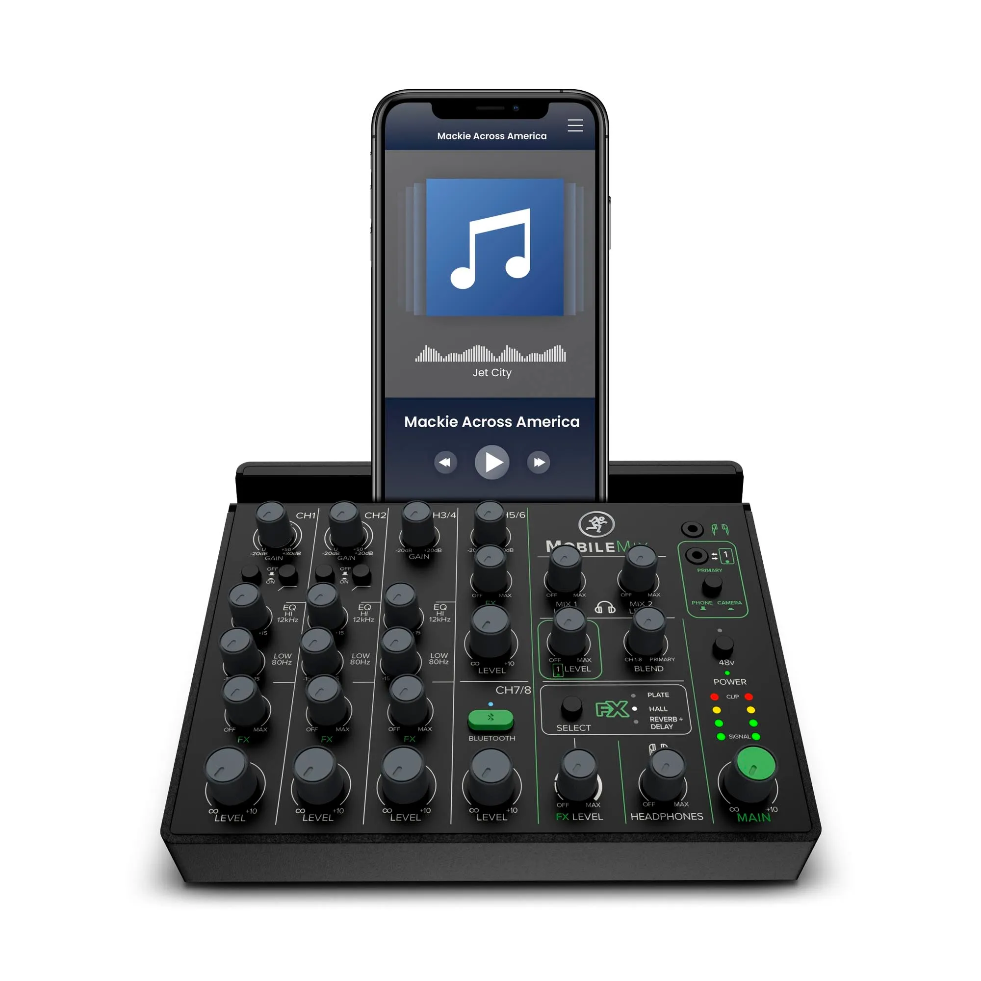 Mackie MOBILEMIX 8-Channel USB-Powerable Mixer for A/V Production, Live Sound and Streaming