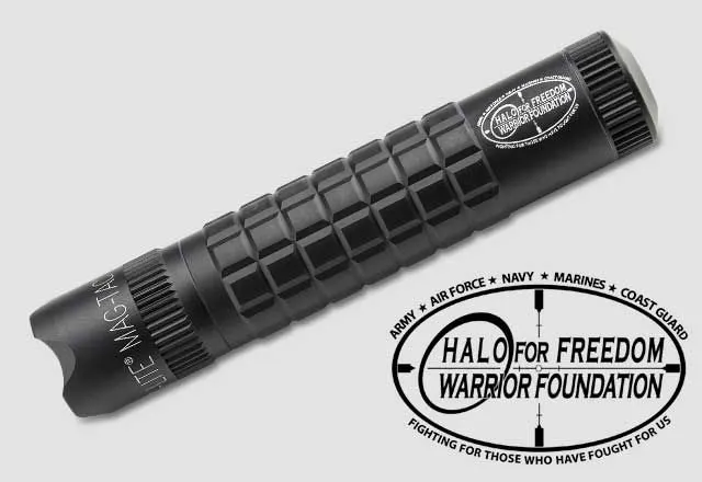 MAG-TAC 2-Cell CR123 LED Flashlight Crowned Bezel - Halo