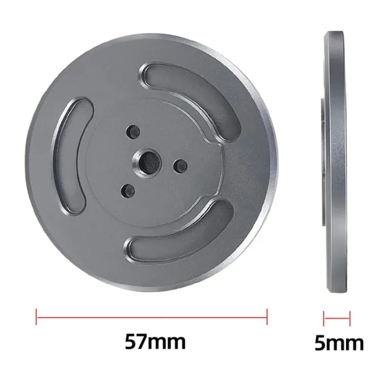 Magnetic Phone Holder with 1/4 Inch Hole for Tripod Magic Arm(Titanium Color)