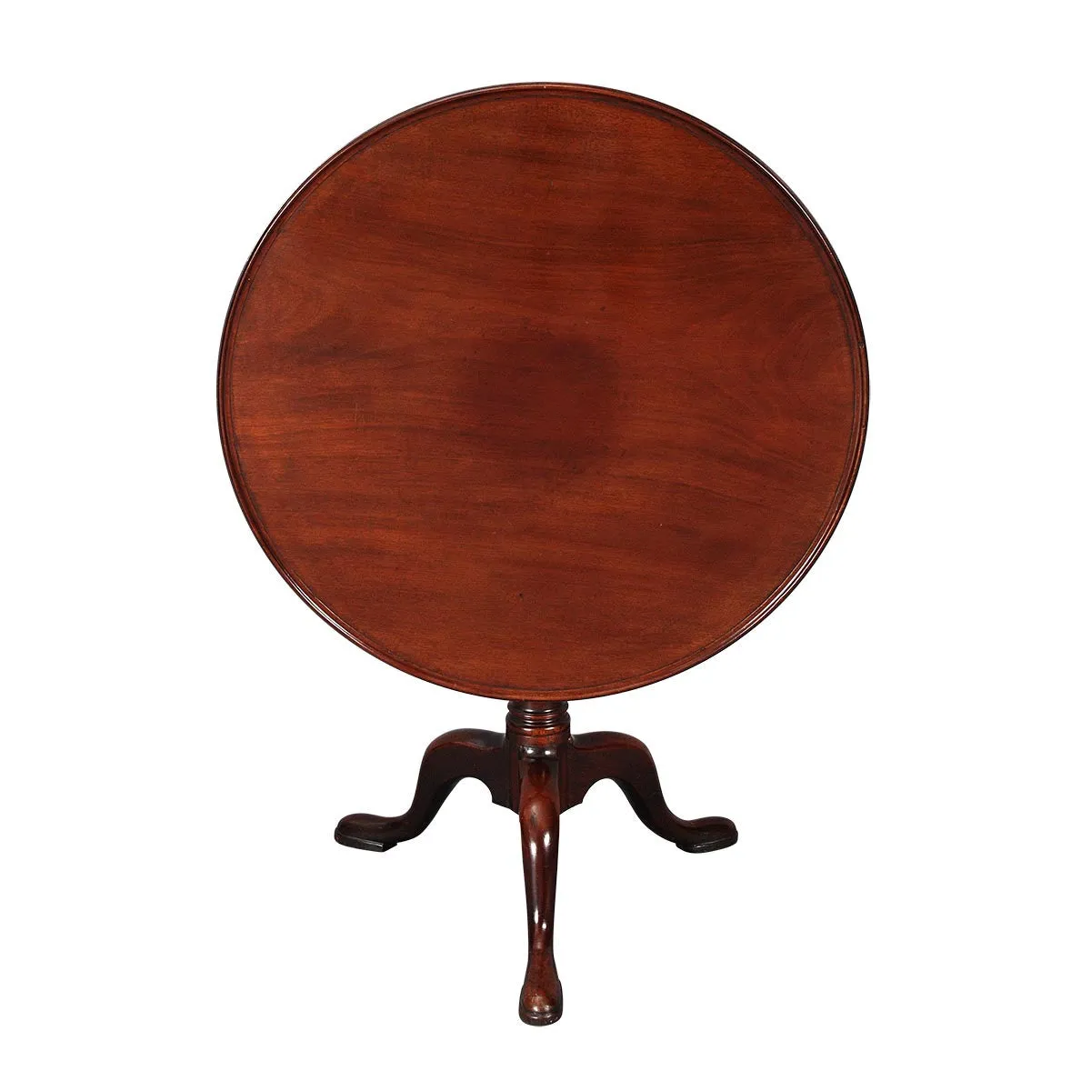 Mahogany Dish-Top Tripod Table-32" Diameter